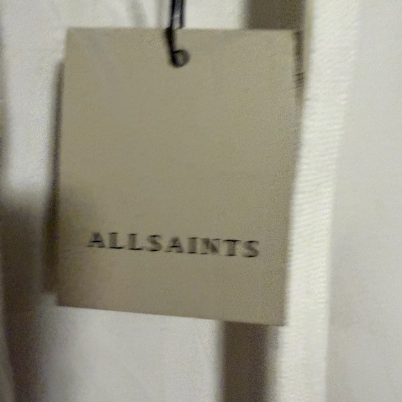 All Saints women’s small white Hoodie with silver sequins NWT - Picture 3 of 7